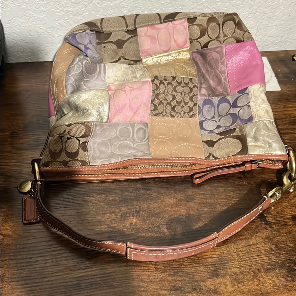 Elegant Patchwork Shoulder Bag - image 14